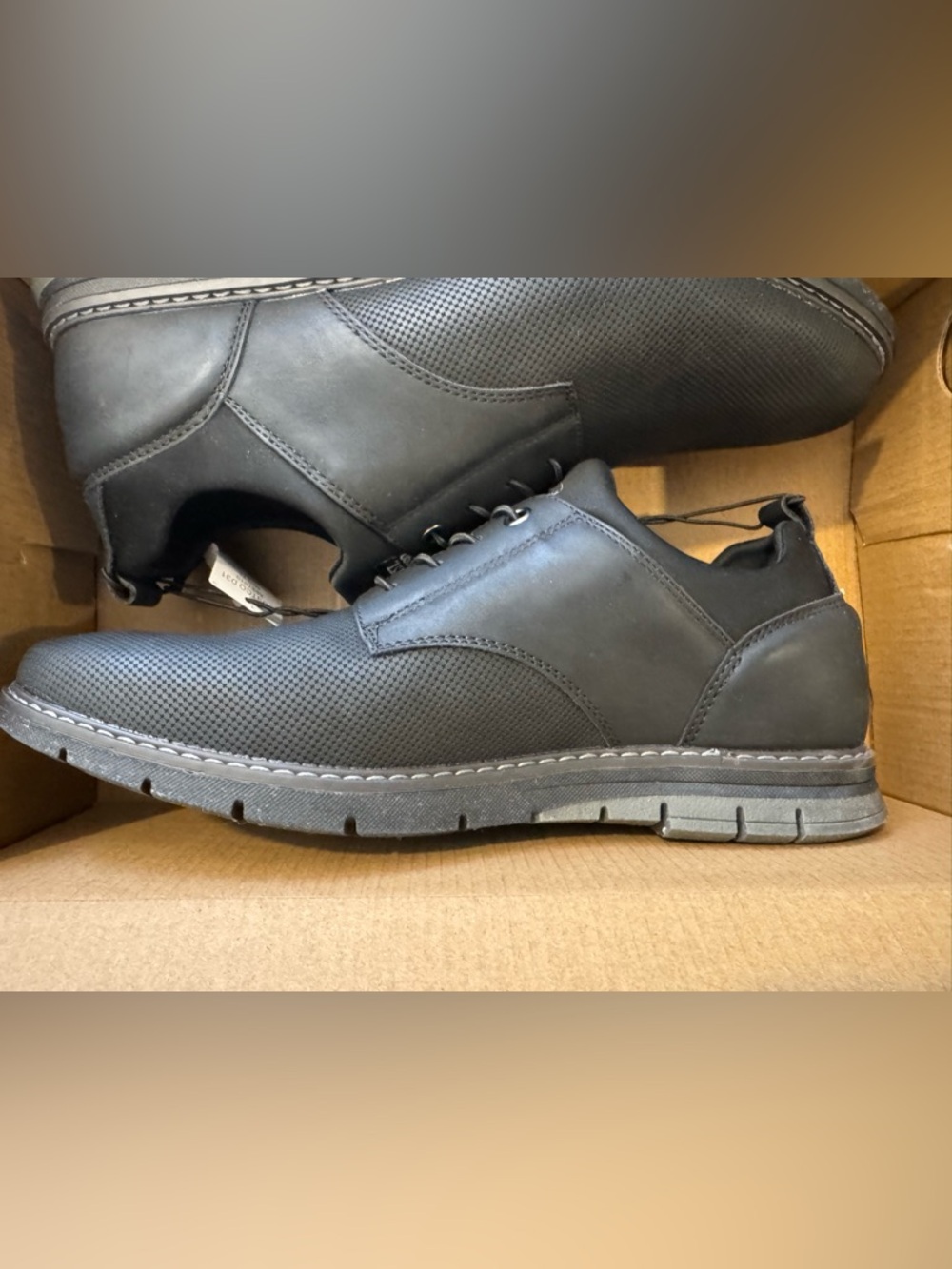 Steve Madden Ortholite Men's Black Casual Lace-Up Shoes - Size 10